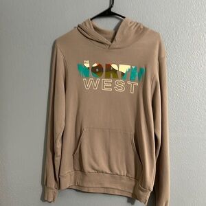 The North West Taupe Hoodie sz L excellent condition